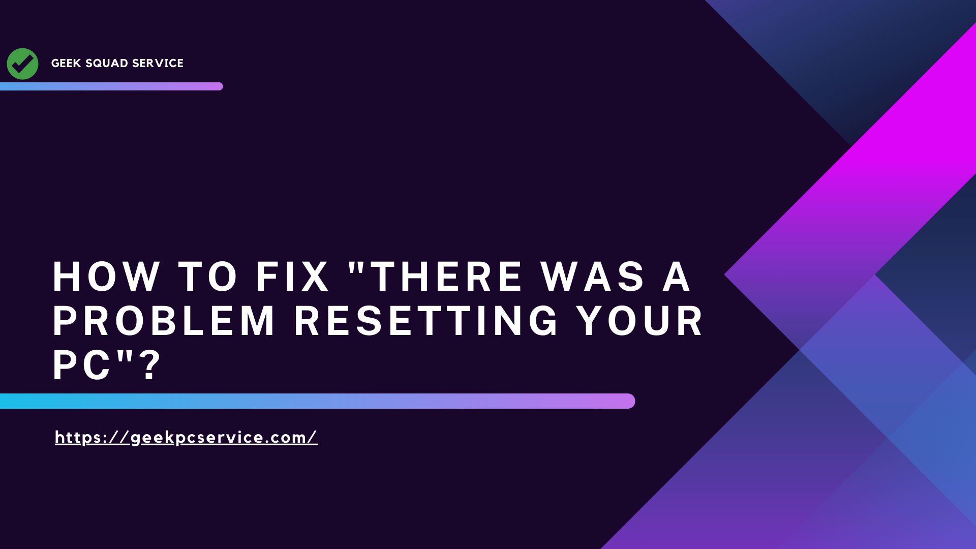 How to Fix "There Was a Problem Resetting Your PC